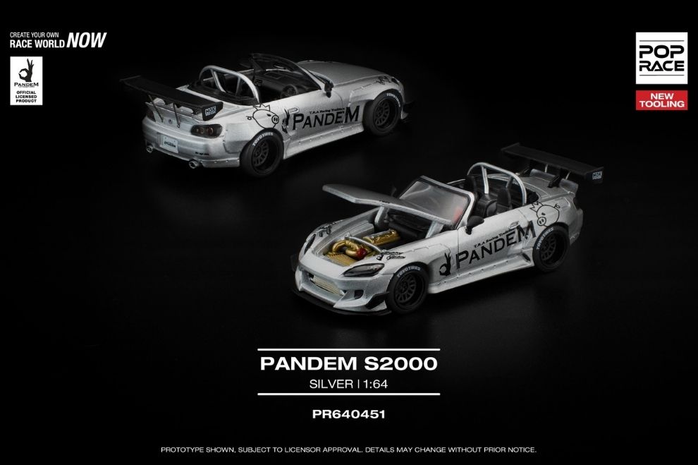 PR640451 Pop Race PANDEM S2000 SILVER NEW TOOLING – ảnh chi tiết 2