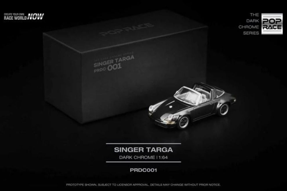 Pop Race PRDC001 Singer Targa Dark Chrome – ảnh chi tiết 2
