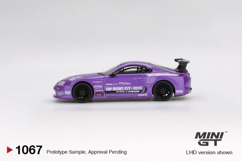 Mini GT MGT01067 Toyota Supra (A80) Top Secret GT-300 Top Secret Purple – ảnh chi tiết 2