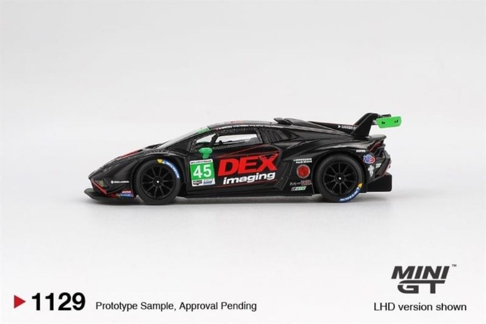 Mini GT MGT01129 Lamborghini Huracán GT3 EVO2 #45 No.45 DEX Imaging 2024 IMSA Daytona 24 Hrs – ảnh chi tiết 2