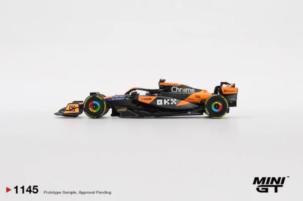 Mini GT MGT01145 McLaren MCL38 #4 Lando Norris 2024 F1 2024 Hungarian GP 2nd Place – ảnh chi tiết 2