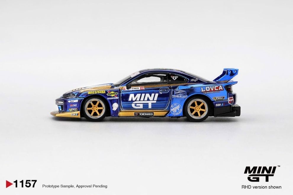 MGT01157 Mini GT Nissan LB-Super Silhouette S15 SILVIA  #555 Team MINI GT Liberty Walk 2025 Formula Drift – ảnh chi tiết 2