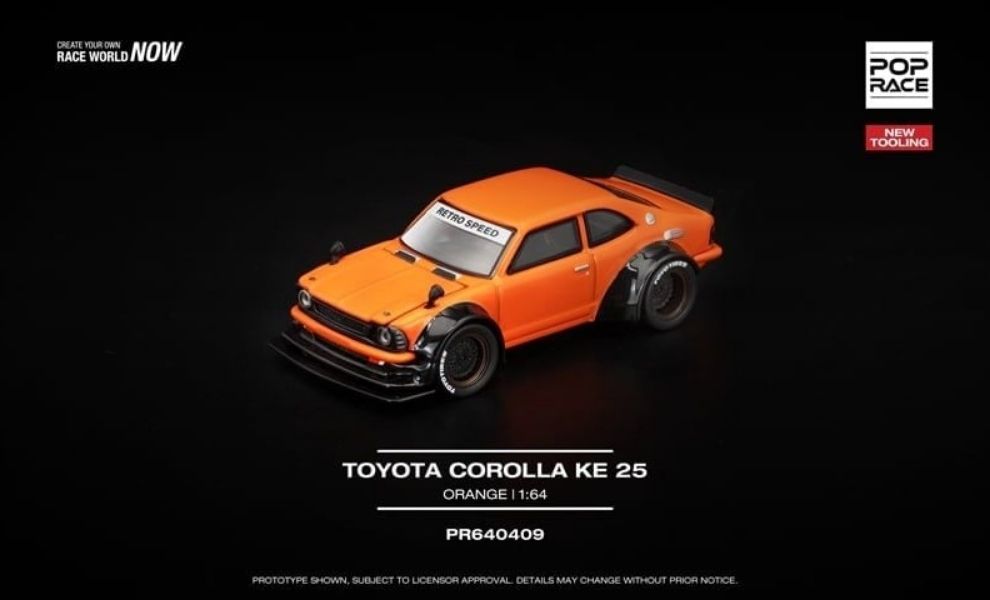 Pop Race PR640409 Toyota Corolla KE25 Orange – ảnh chi tiết 3