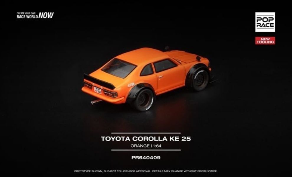Pop Race PR640409 Toyota Corolla KE25 Orange – ảnh chi tiết 2