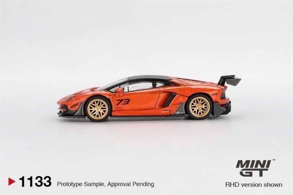 MiniGT MGT01133 LB★WORKS Lamborghini Aventador Limited Edition Orange MDX 2025 – ảnh chi tiết 2