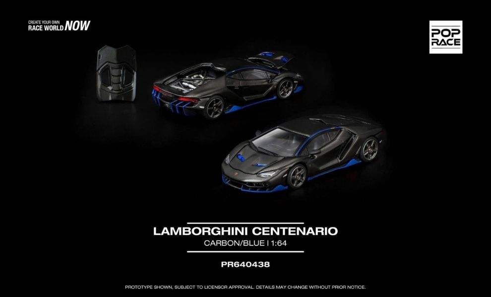 Pop Race PR640438 Lamborghini centenario carbon blue – ảnh chi tiết 2