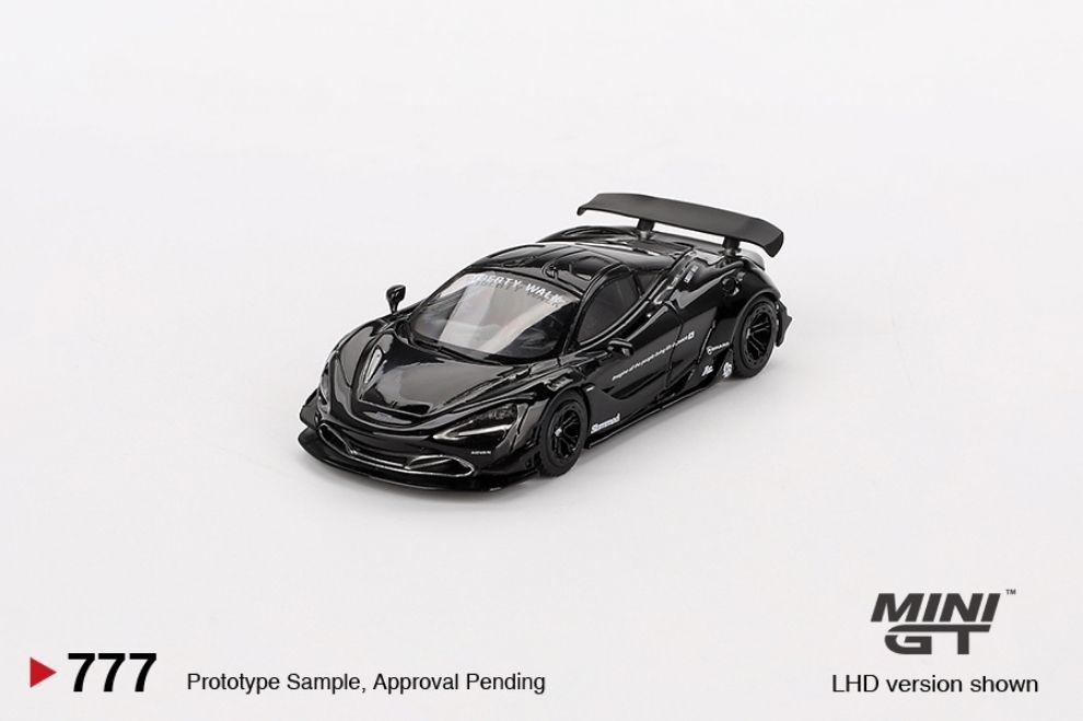 Mini GT MGT00777 McLaren 720S LB Works màu đen, tỉ lệ 1:64