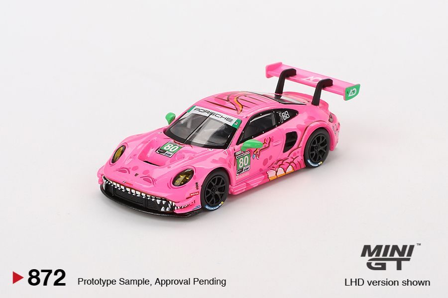 Mini GT MGT00872 VIRginia Roxy Porsche 911 GT3 R #80 AO Racing 2023 IMSA – ảnh chi tiết 2