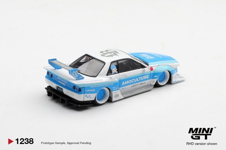 Mini GT MGT01238 Nissan Skyline GT-R (R32) LBWK Kaido Works AMOCULTURE – ảnh chi tiết 3
