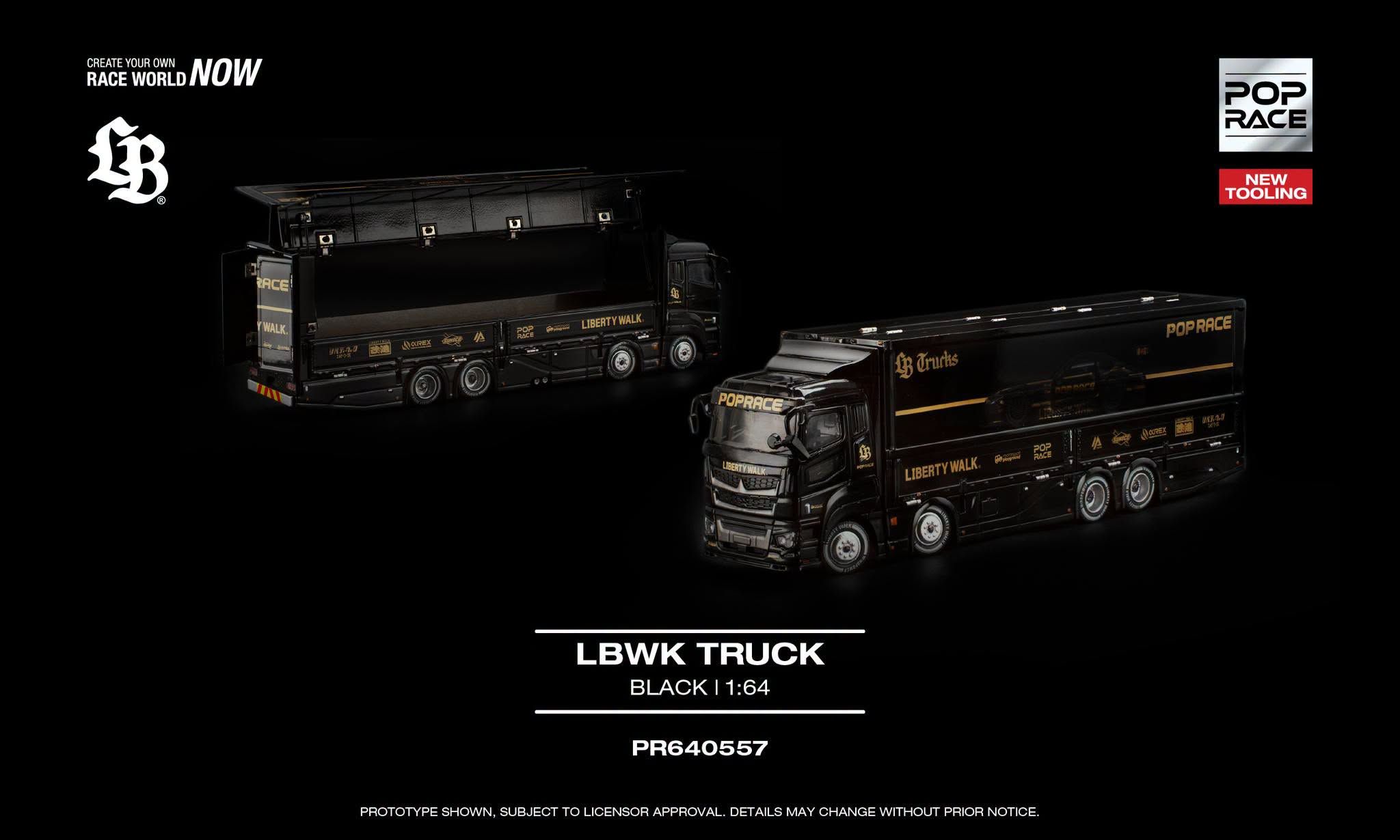 Pop Race PR640557 LBWK Truck Black – ảnh chi tiết 2