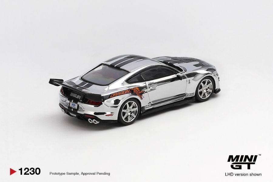 Mini GT MGT01230 Shelby GT500 Dragon Snake Concept Chrome Silver – ảnh chi tiết 2