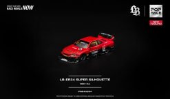 Pop Race PR640594 LB-ER34 Super Silhouette Red nhìn chéo phía trước, thân đỏ, chữ LBWK, số 5 trên capo, ảnh của hãng
